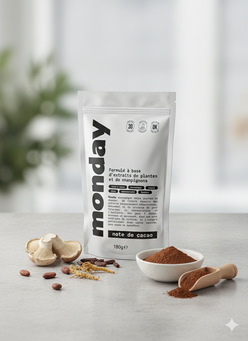 Monday alternative au café aux champignons avec ingrédients naturels